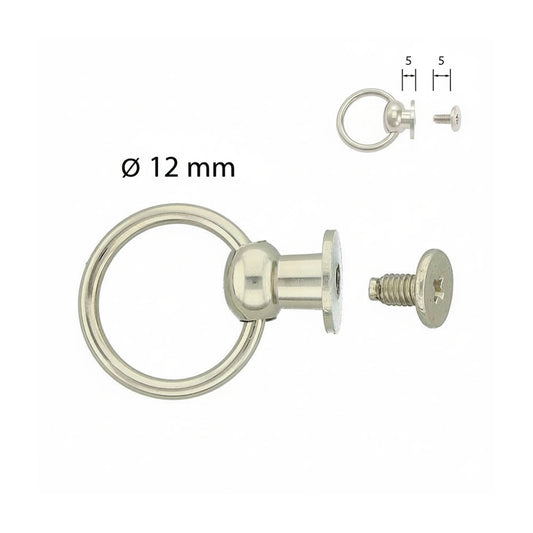 Anilla con base - Acero Niquelado