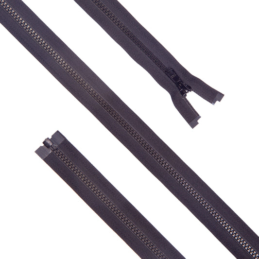 Cremallera Inyectada con Separador (Vislon®) - Black 80cm