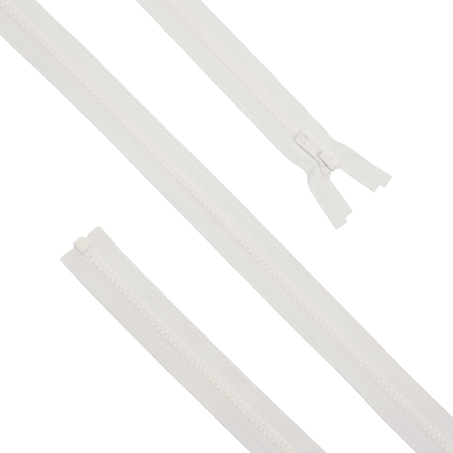 Cremallera Inyectada con Separador (Vislon®) - White 80cm