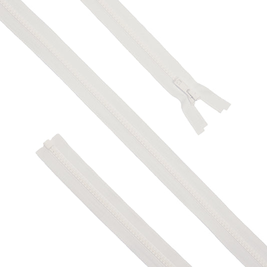 Cremallera Inyectada con Separador (Vislon®) - White 80cm