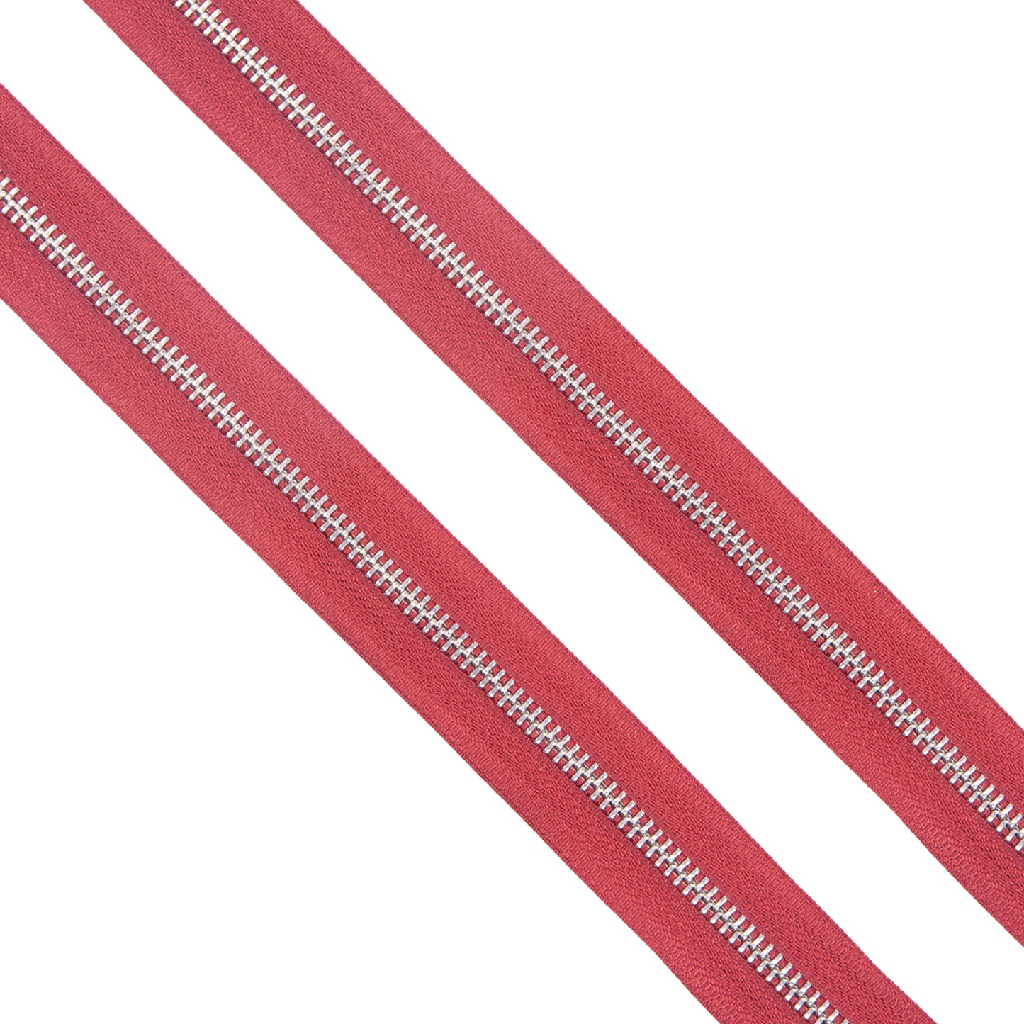 Cremallera Metálica Continua - Red/Níquel