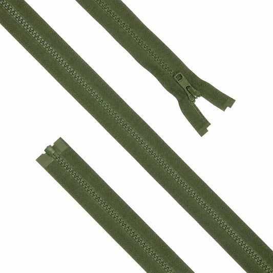 Cremallera Inyectada con Separador (Vislon®) - Olive 80cm