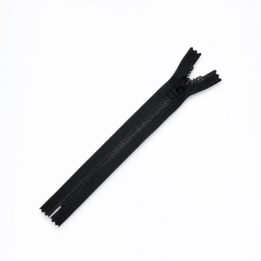 Cremallera inyectada cerrada YKK® (Vislon®) - Black 22 y 28 cm