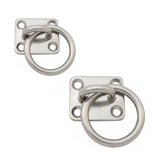 Anilla con Placa - Acero Inoxidable